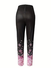Floral Print High Stretch Leggings