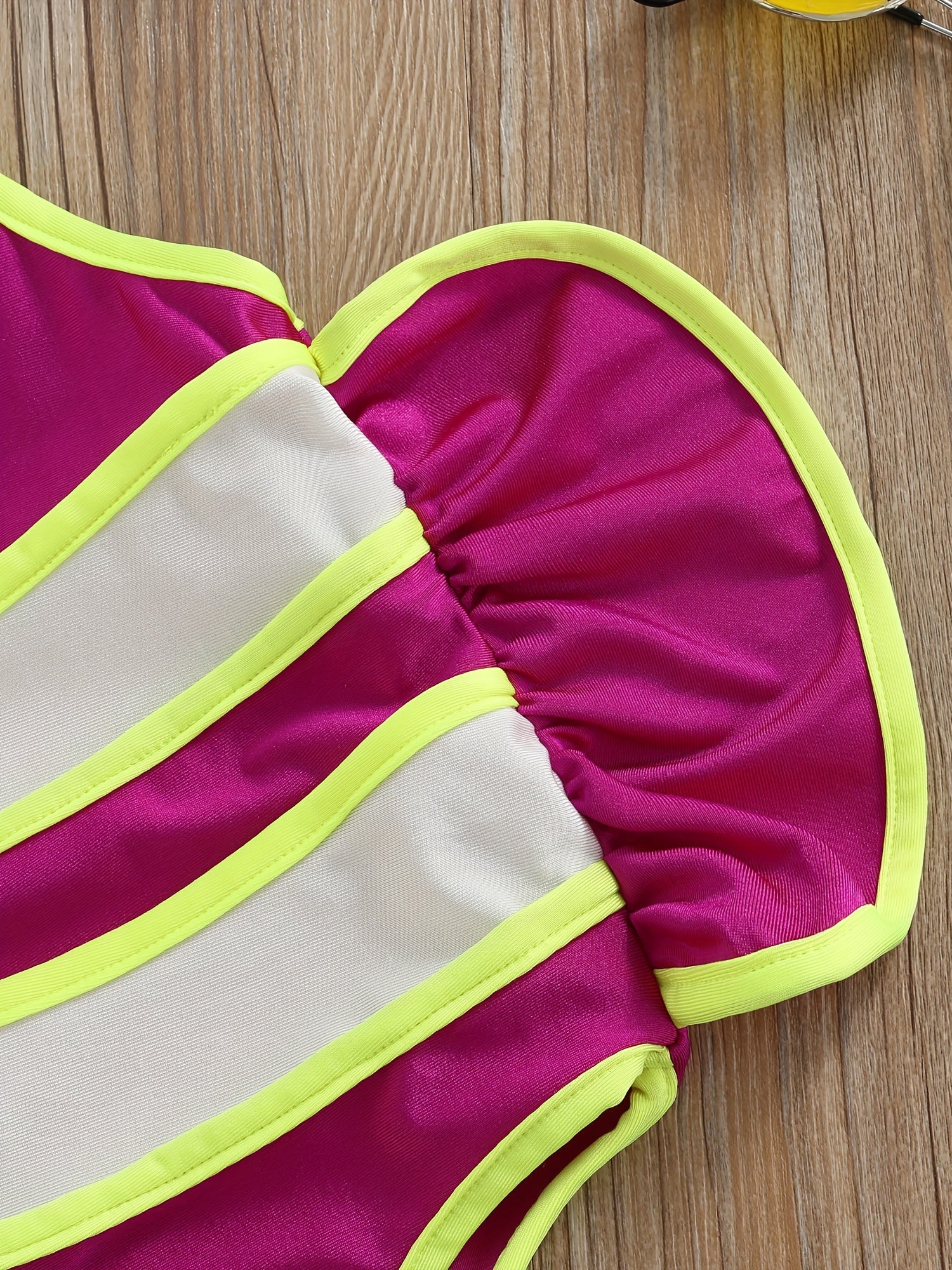 Toddler Girls Fish Shaped Cami One Piece Swimsuit