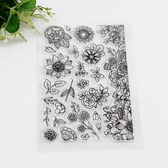 Flower Silicone Clear Stamp for DIY Scrapbooking