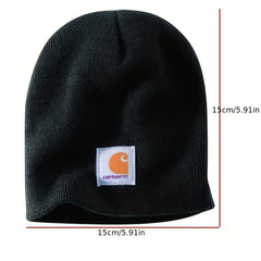 Kahab Knitted Hat Hip hop Beanie Hat Male Wool Cold Hat Pullover Hat