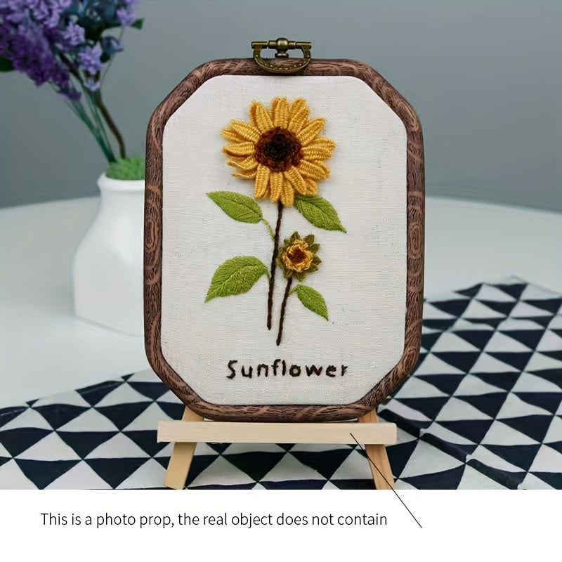 3D Embroidery DIY Hanging Painting Kit Flower Landscape European Embroidery