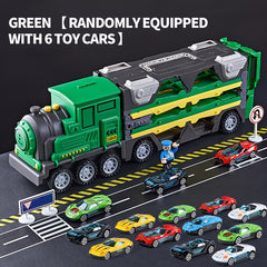 Ejection Deformation Track Large Truck Toy Car Combo
