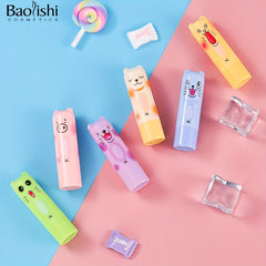 6 Flavors Moisturizing Animal Lip Balm for Men and Women