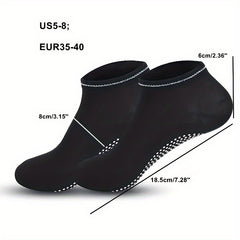 4 Pairs Non Slip Gripper Socks Low Cut Sporty Dance Socks