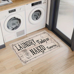 Farmhouse Laundry Room Mat Non-slip Waterproof Rug