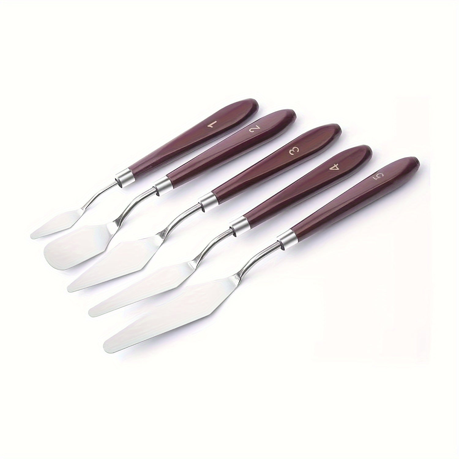 5pcs Stainless Steel Spatula Palette Set for Painting