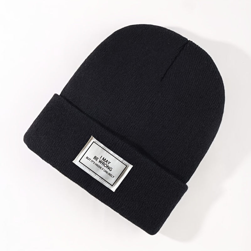 Winter Warm Knitted Hat Outdoor Beanie Soft Comfortable Hat