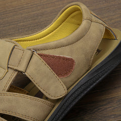 Men's Casual Solid Closed Toe Strap Sandals Outdoor Rubber Sole
