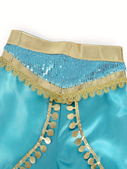 3pcs Girls Halloween Costume Princess Dress Up Cosplay Fancy Party Outfits