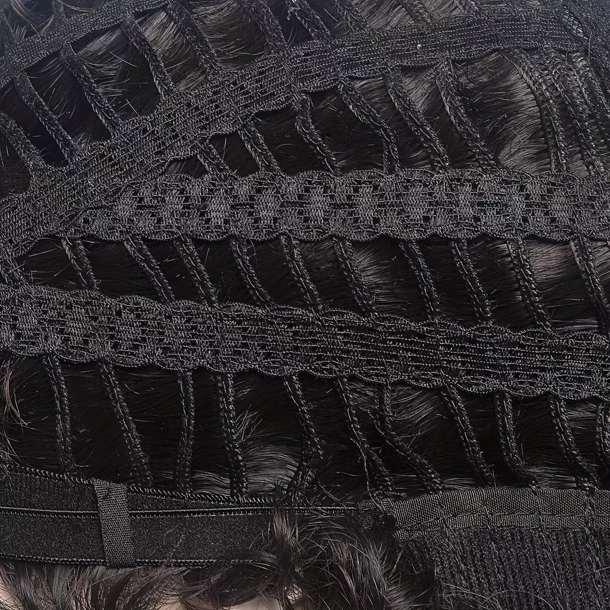 Cyberpunk Men's Short Curly Hair Wig Head Cover