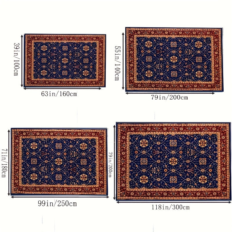Bohemian Red Large Area Carpet Living Room Bedroom Soft Carpet