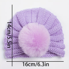 Baby Child Knitted Hat Wool Ball Thread Boys Girls