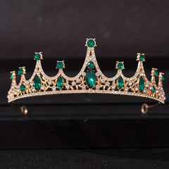 Vintage Rhinestone Crown Princess Headband for Girls