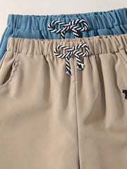 2pcs Boys Horses Print Shorts for Summer Kids Clothes