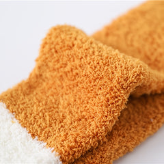 5pairs Women's Cat Paw Coral Fleece Socks