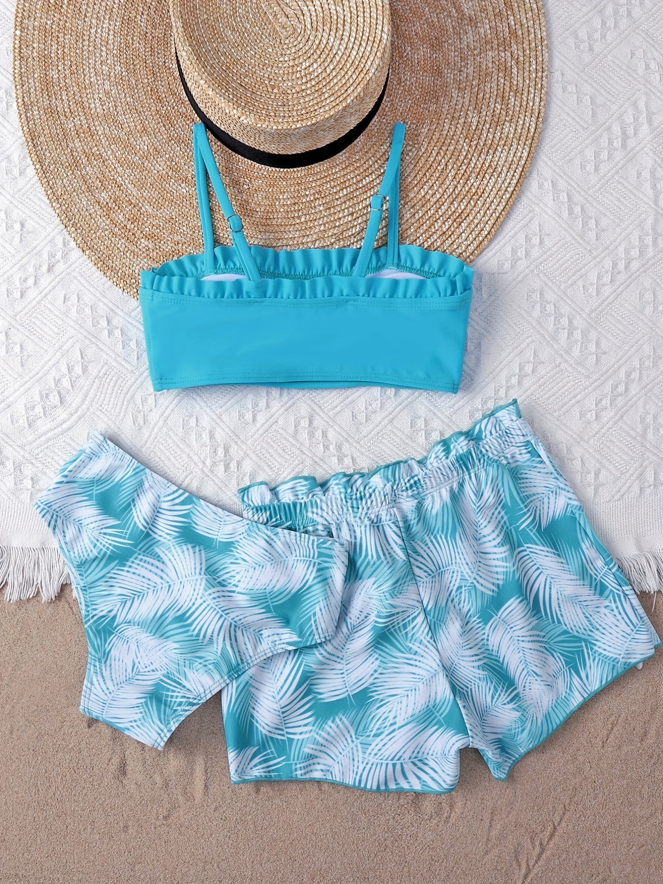 Summer Ready 3 Piece Girls Swimsuit Set For Beach Fun