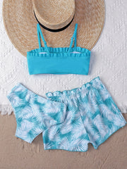 Summer Ready 3 Piece Girls Swimsuit Set For Beach Fun