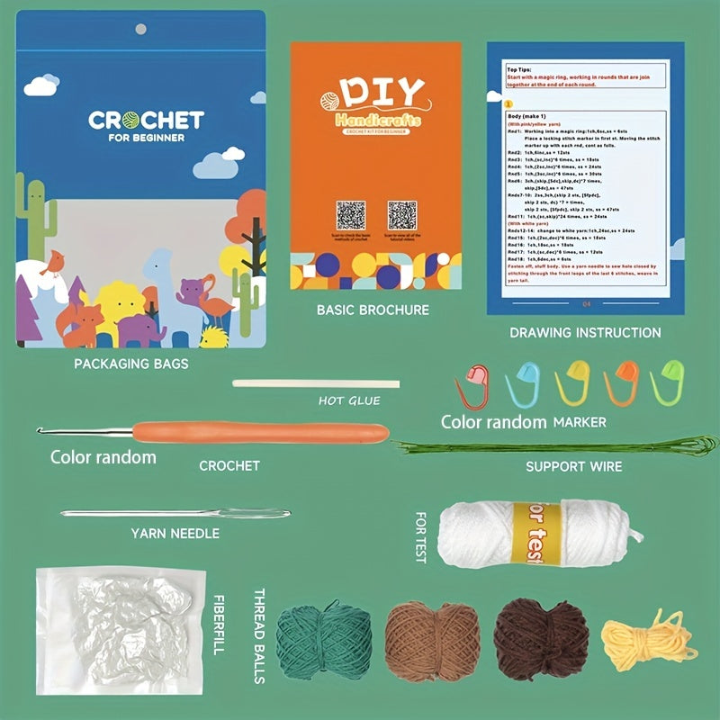 1pc Crochet DIY Wool Thread Pack Dark Cactus Ornament