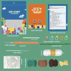 1pc Crochet DIY Wool Thread Pack Dark Cactus Ornament