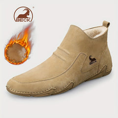 Men's Thermal Winter Shoes Boots Side Zipper Casual Walking Shoes