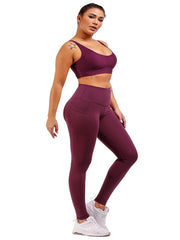 High Waist Breathable Fitness Workout Yoga Pants With Phone Pockets