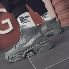 Men's Ankle Boots Sneakers With Fuzzy Lining