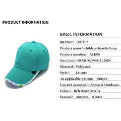 Lake Baseball Cap Flower Brim Sports Hat Dad Hats