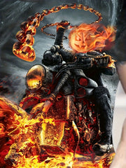 Motorcyclist In The Fire Men's T-shirt