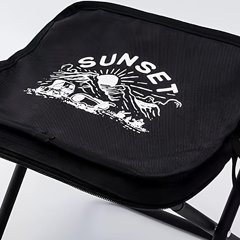 Portable Folding Iron Stool for Outdoor Fishing Picnic