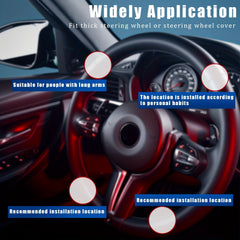 Truck Steering Wheel Spinner Knob ABS & Silicone Non Slip Easy Installation