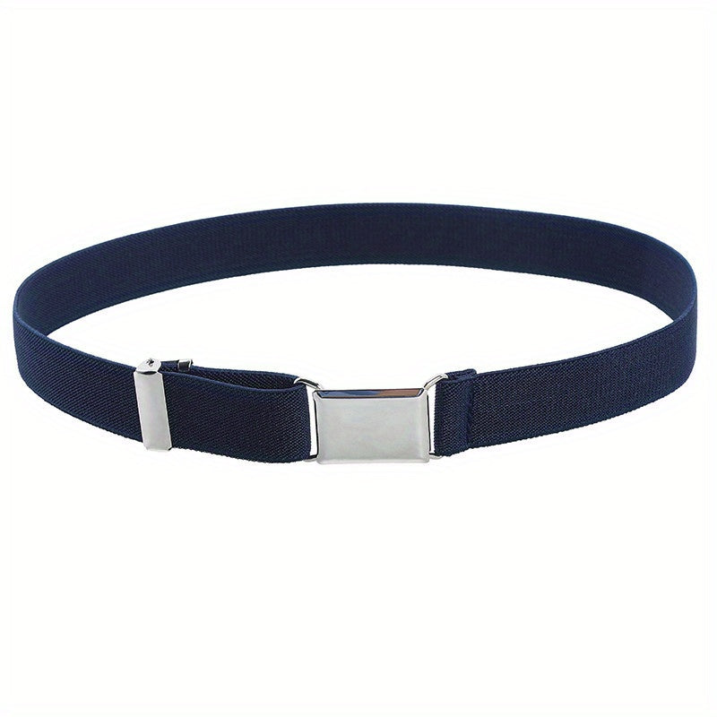 Stretch Belt for Jeans Pants Elastic Adjustable Buckle Belt