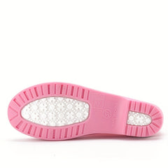 Women's Buckle Rain Boots Comfortable Slip On Shoes