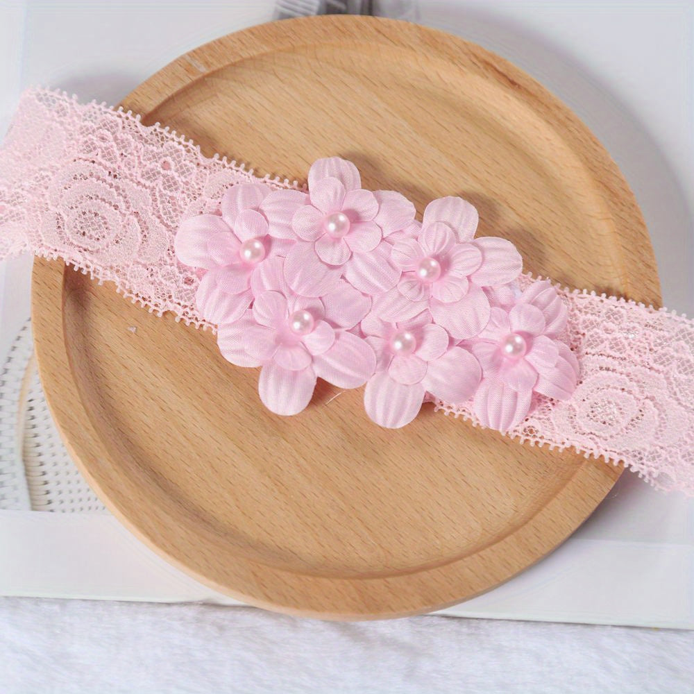 Baby Girl Headband Elastic Hairband Newborn Head Flower Toddler Headwear