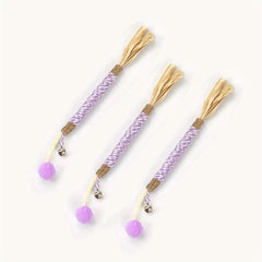 Catnip Teething Stick Cat Toy with Ball and Bell