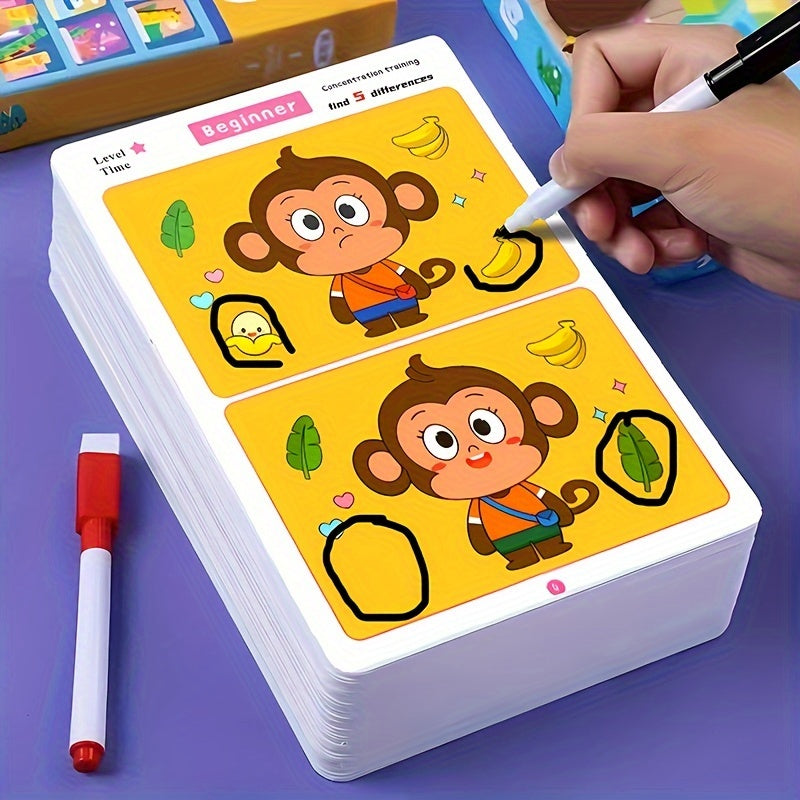 Concentration Training Game Cards for Focus Fun