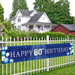 60th Birthday Banner Yard Sign 60th Birthday Decoration