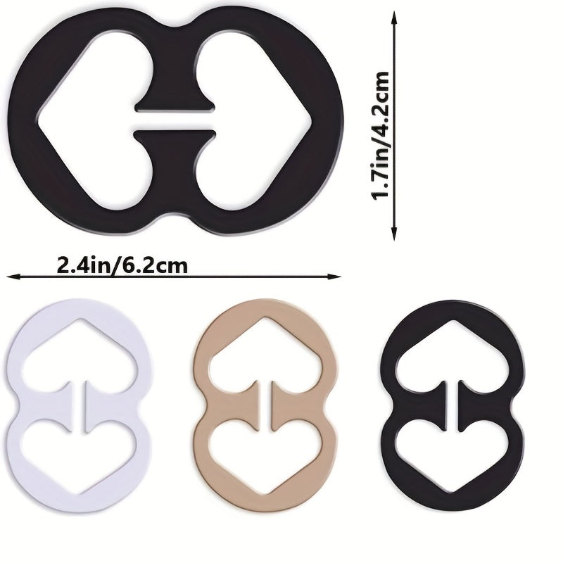3pcs Back Bra Control Clips Anti-slip Cross Dress Buckles