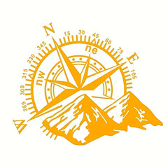 Mountain Compass Car Decoration Scratch Cover Sticker