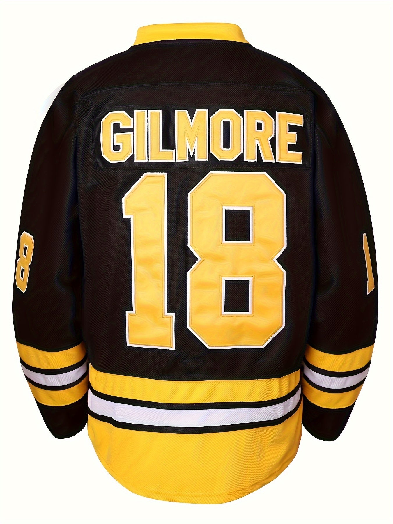 Men's V neck Hockey Jersey BOSTON 18 Retro Classic Stitched Sweatshirt