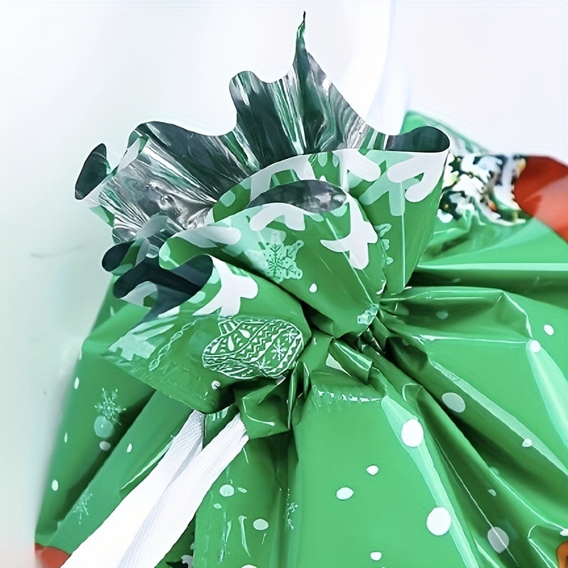 Christmas Drawstring Gift Bag Santa Claus Candy Bag 1pc