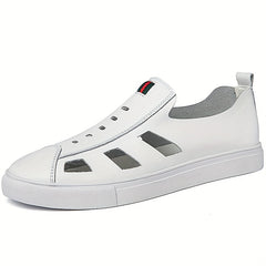 Men's Cut Out Slip On Loafers Summer Casual Walking Shoes