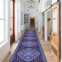Bohemian Vintage Hallway Rug Moroccan Style Kitchen Mat