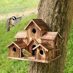 Large Wooden Birdhouse for Hanging Outside