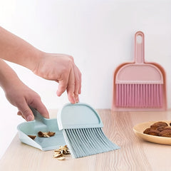 Mini Broom & Dustpan Set - Desktop Cleaning & Quick Cleanups