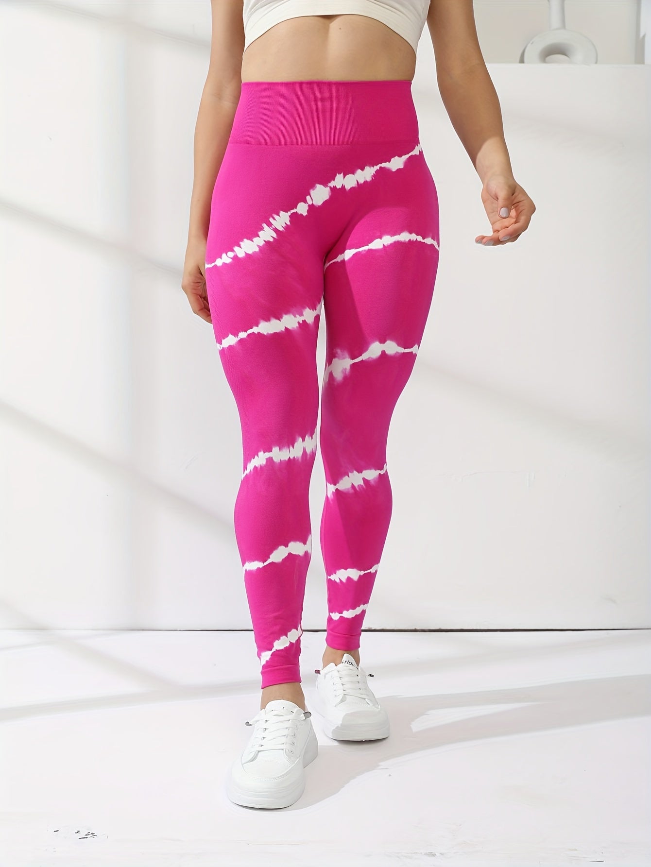 Striped Tie Dye High Stretch Yoga Tight Pants