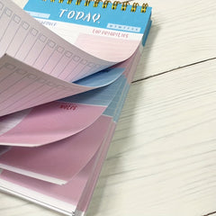 Office Memo Pad Double Coil Sticky Note Notebook Planner Journal