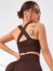 Breathable High Impact Sports Bra Running Fitness Yoga Tank Top