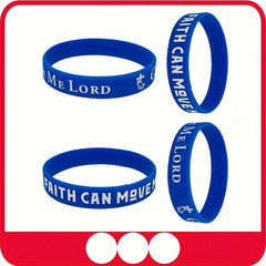 Colorful Slogan Silicone Bracelet Wristband