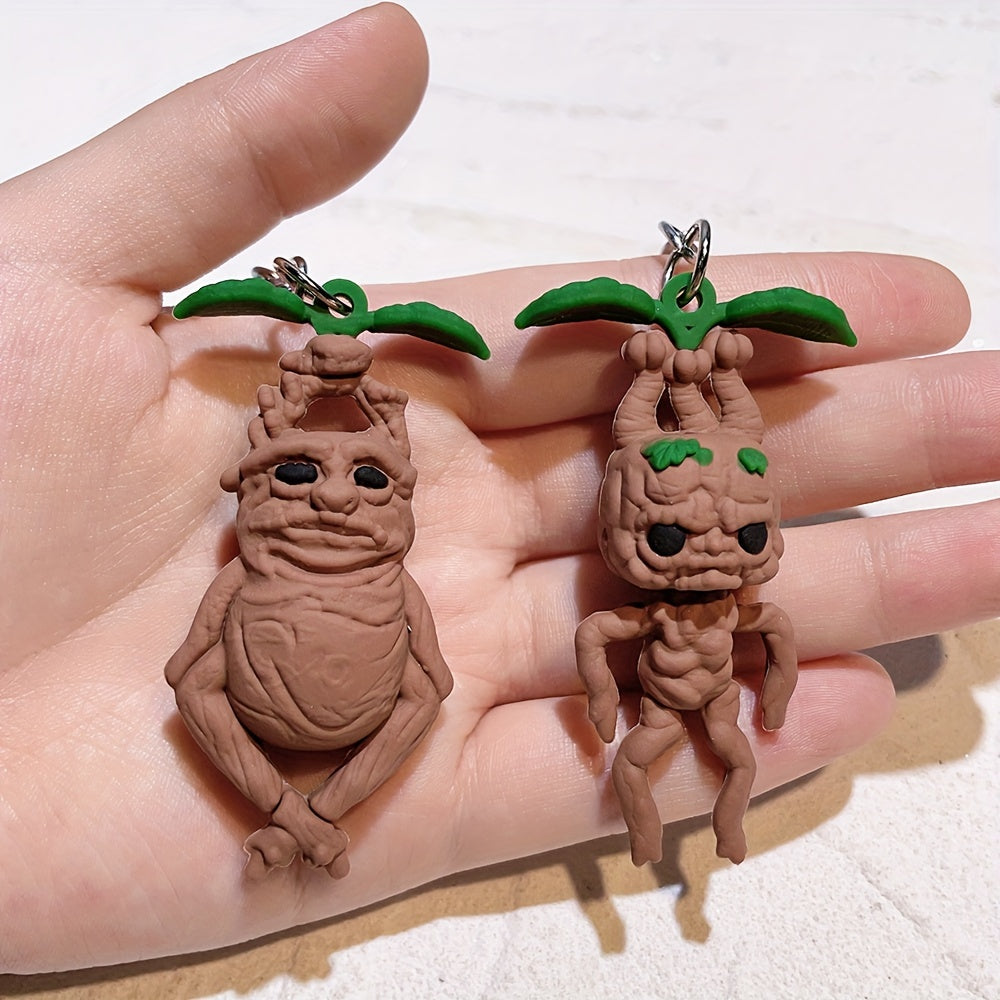 Chubby Mandrake Pendant Keychain 5.08 cm Halloween Party Gift