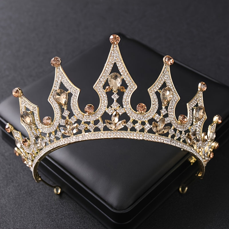 Crystal Queen Crown Headband Wedding Tiara Hair Accessories